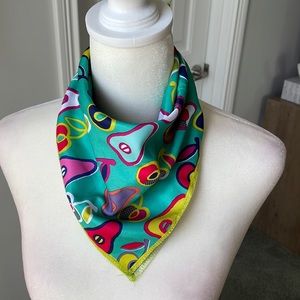 Colorful pear print handkerchief/scarf